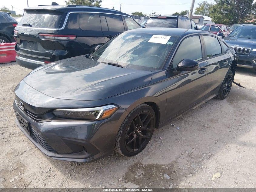 Vin: 2hgfe2f50ph528784, lot: 46594323, honda civic sport 20232