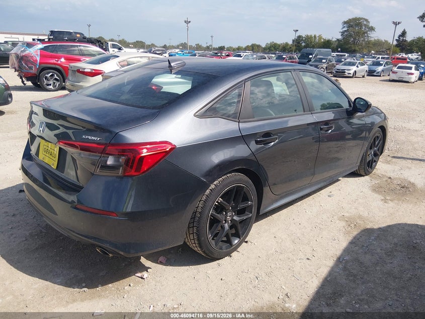 Vin: 2hgfe2f50ph528784, lot: 46594323, honda civic sport 20234