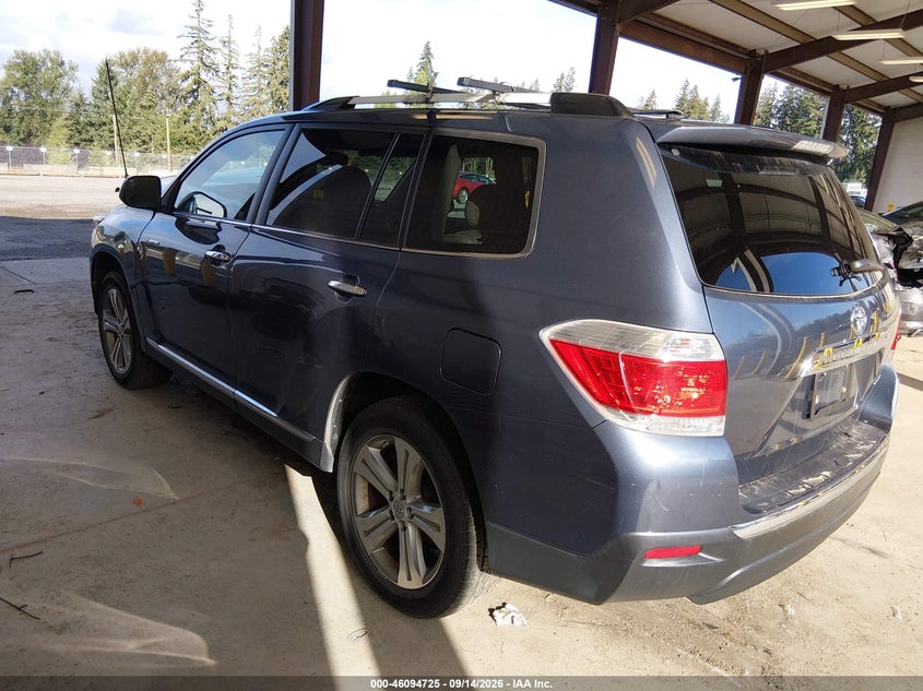 Vin: 5tddk3eh7cs172099, lot: 46594332, toyota highlander limited v6 20123