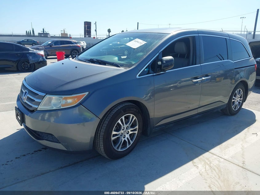 Vin: 5fnrl5h63cb125830, lot: 46594340, honda odyssey ex-l 20122