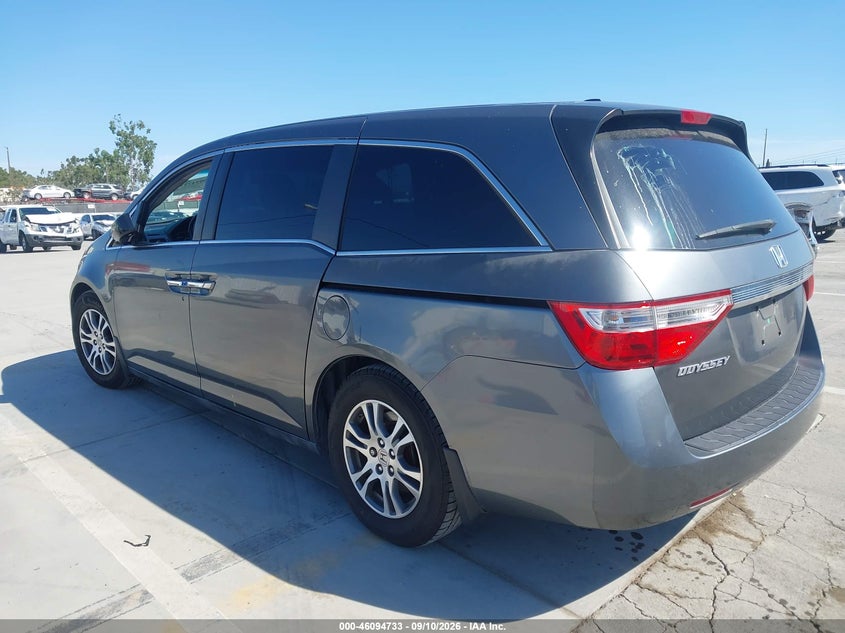 Vin: 5fnrl5h63cb125830, lot: 46594340, honda odyssey ex-l 20123