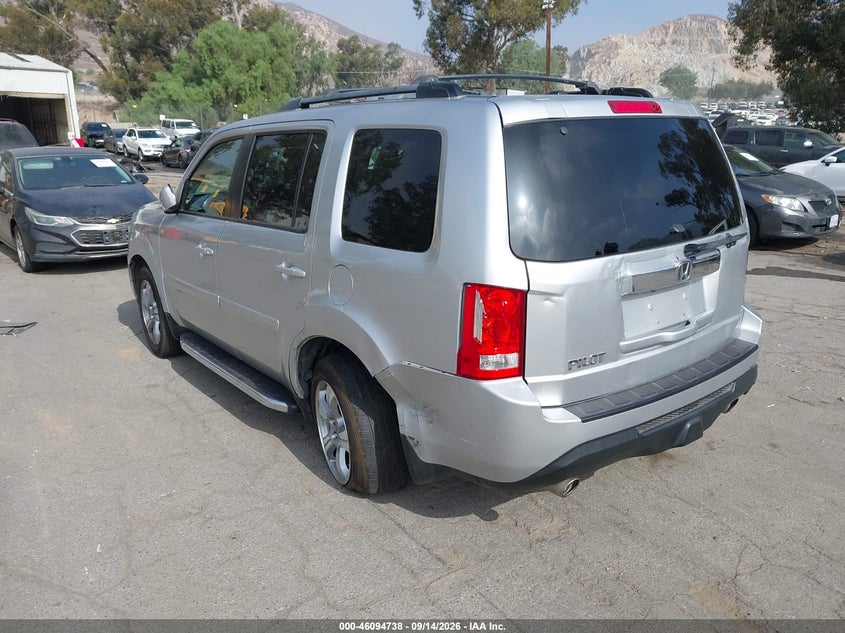 Vin: 5fnyf3h55db007780, lot: 46594345, honda pilot ex-l 20133