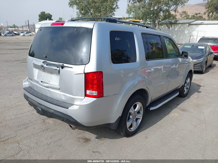 Vin: 5fnyf3h55db007780, lot: 46594345, honda pilot ex-l 20134