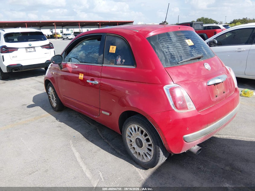 Vin: 3c3cffcr3ft504213, lot: 46594362, fiat 500 lounge 20153
