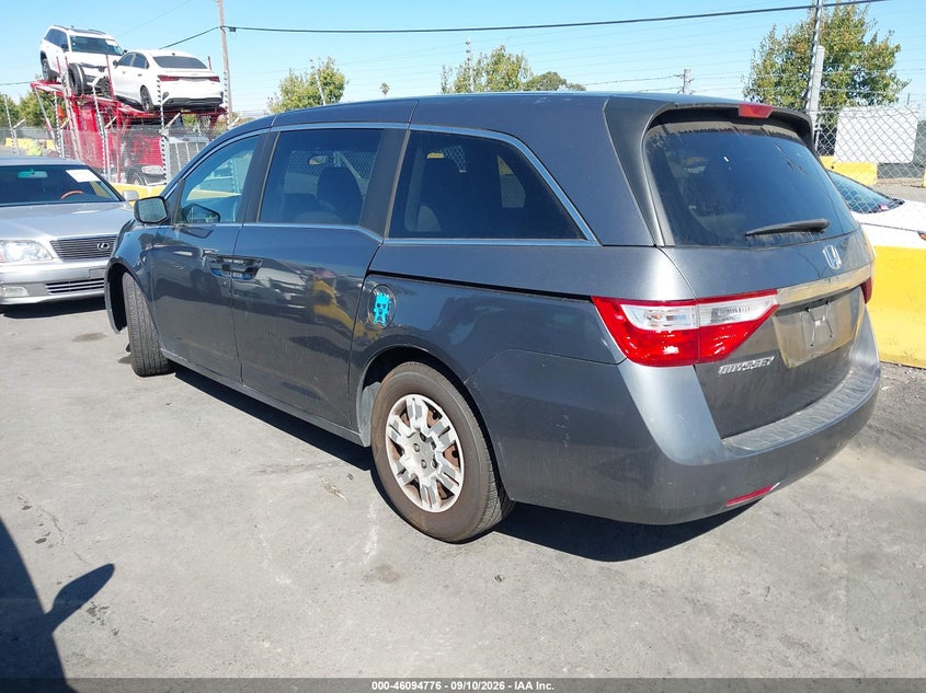 Vin: 5fnrl5h26db052953, lot: 46594383, honda odyssey lx 20133