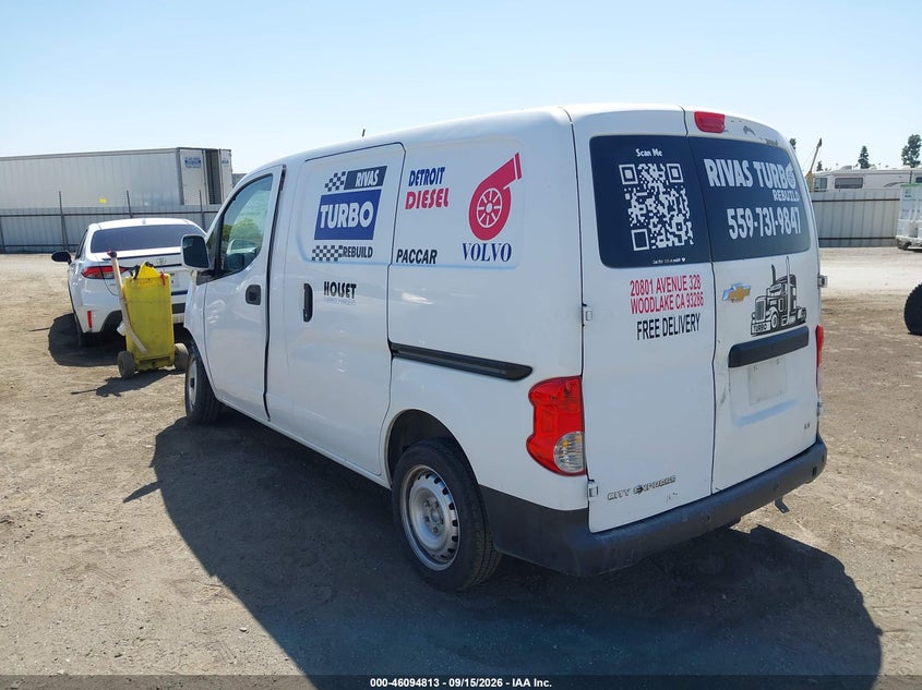 Vin: 3n63m0zn6fk714617, lot: 46594420, chevrolet city express 1lt 20153