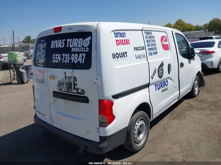 Vin: 3n63m0zn6fk714617, lot: 46594420, chevrolet city express 1lt 20154