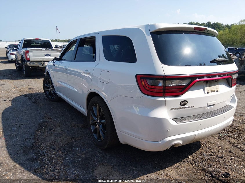 Vin: 1c4rdhdg9jc132708, lot: 46594430, dodge durango gt rwd 20183