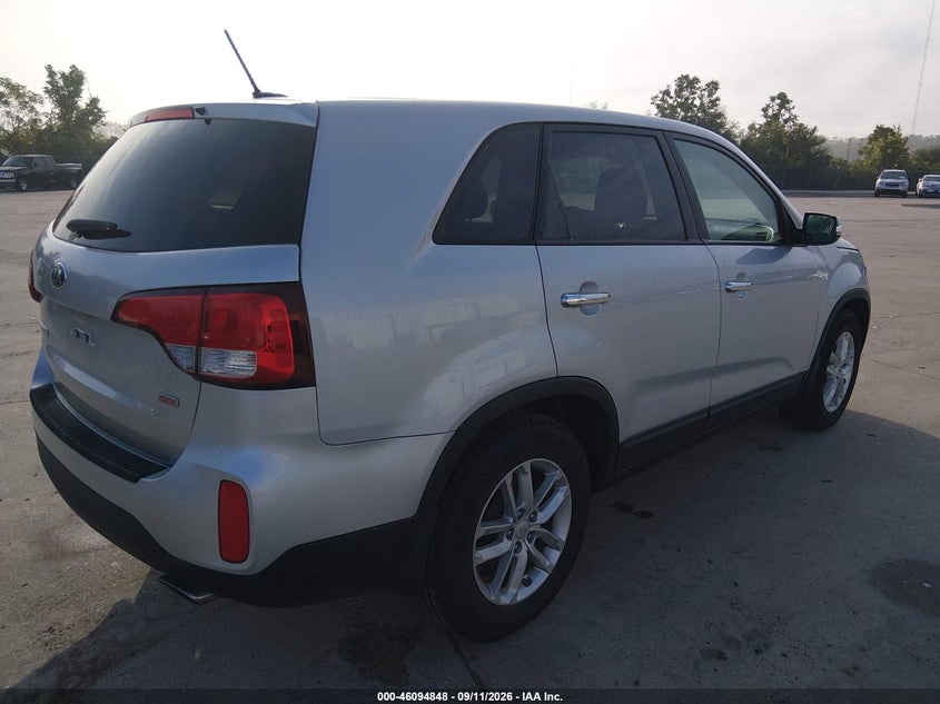 Vin: 5xykt3a67fg589622, lot: 46594455, kia sorento lx 20154
