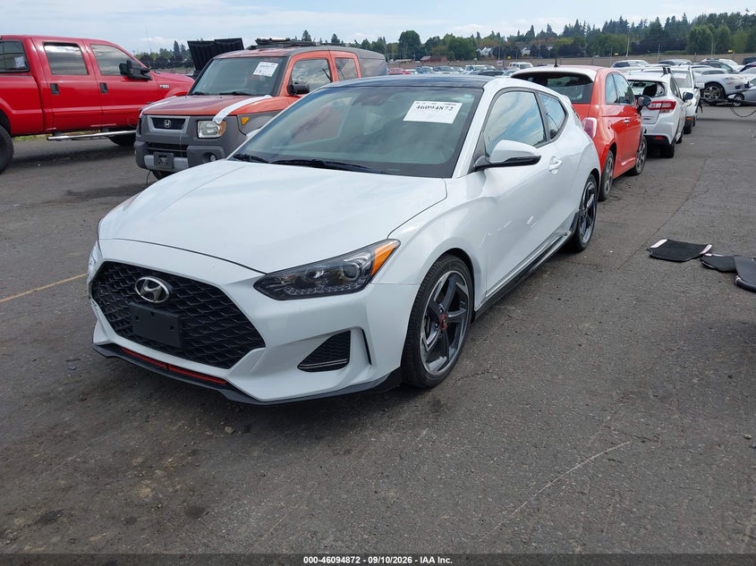 Vin: kmhth6ab5lu021203, lot: 46594479, hyundai veloster turbo 20202