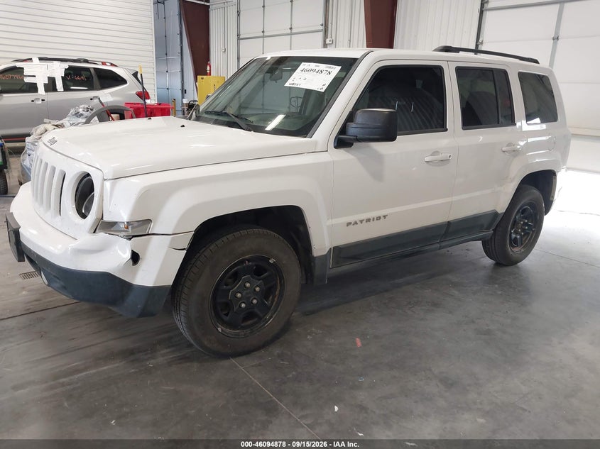 Vin: 1c4njrbb8cd582948, lot: 46594485, jeep patriot sport 20122