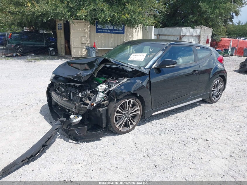 Vin: kmhtc6ae8gu276281, lot: 46594533, hyundai veloster turbo 20162