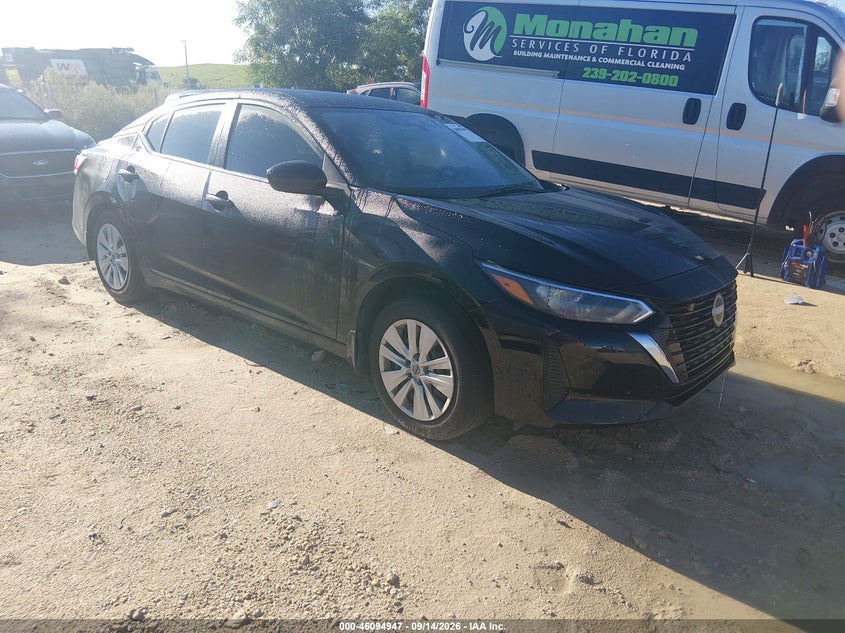 Vin: 3n1ab8bv8sy369626, lot: 46594554, nissan sentra s 2025 img_1