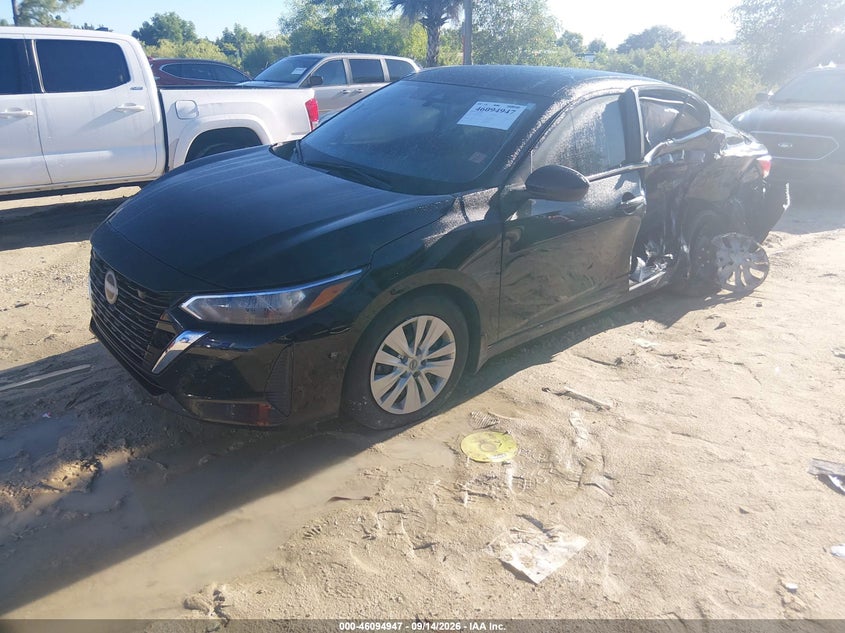 Vin: 3n1ab8bv8sy369626, lot: 46594554, nissan sentra s 20252