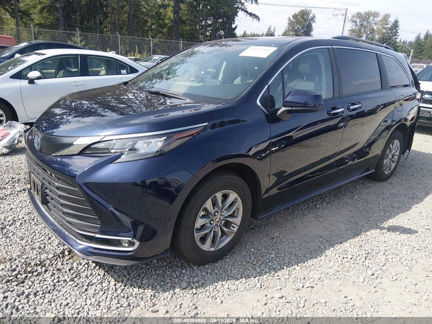 Vin: 5tdjskfc2rs151489, lot: 46594575, toyota sienna xle 20242