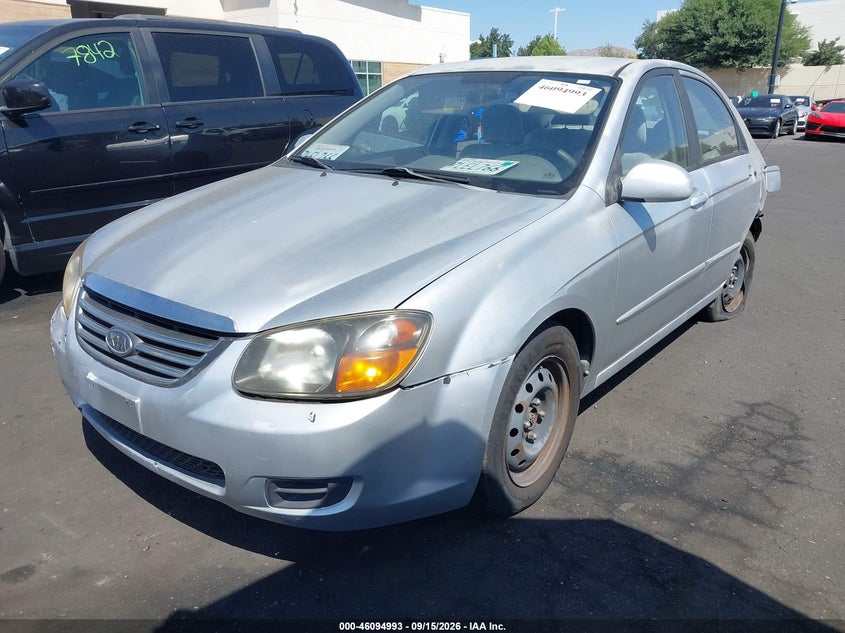2009 Kia Spectra, Left Rear, IAAI, VIN KNAFE222X95666902 — photo 2