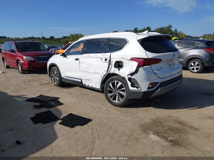 Vin: 5nms3cad5kh037454, lot: 46594612, hyundai santa fe sel plus 20193