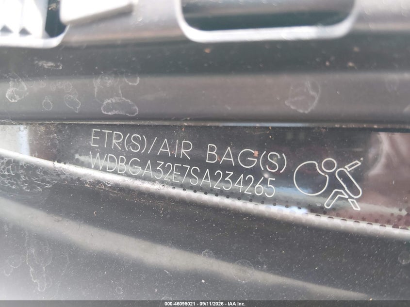 MERCEDES-BENZ S 1995 VIN WDBGA32E7SA234265