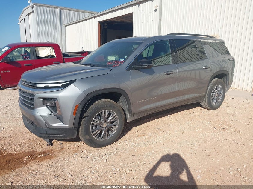 Vin: 1gnergks7tj380222, lot: 46594629, chevrolet traverse fwd lt 20262