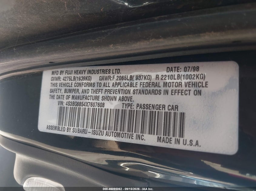 Фото 9 - SUBARU LEGACY