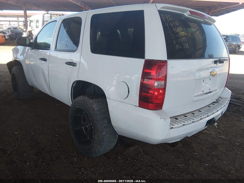 Vin: 1gnsk2e0xdr128195, lot: 46594672, chevrolet tahoe commercial fleet 20133