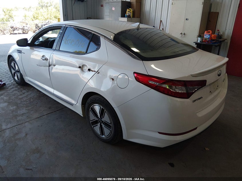 Vin: knagm4ad8d5041204, lot: 46594683, kia optima hybrid lx 20133