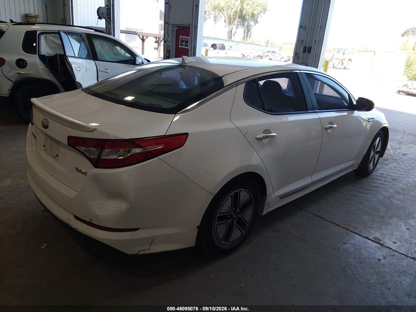 Vin: knagm4ad8d5041204, lot: 46594683, kia optima hybrid lx 20134