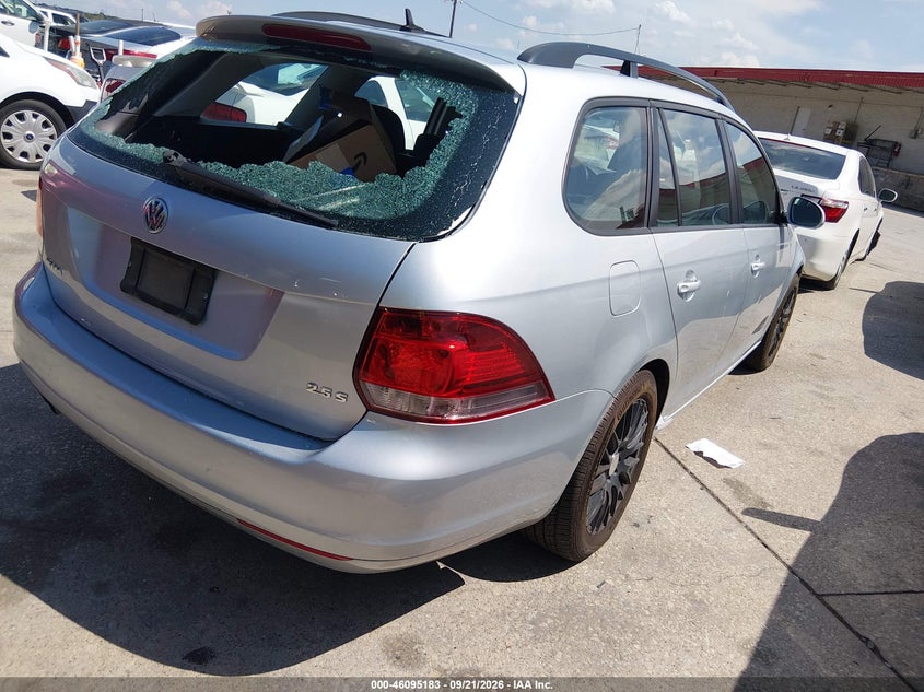 Vin: 3vwkp7aj1cm633366, lot: 46594790, volkswagen jetta sportwagen 2.5l s 20124