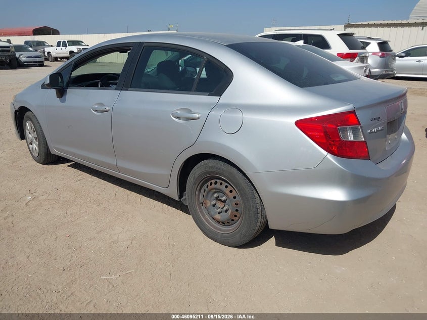 Vin: 19xfb2f56ce305341, lot: 46594818, honda civic lx 20123