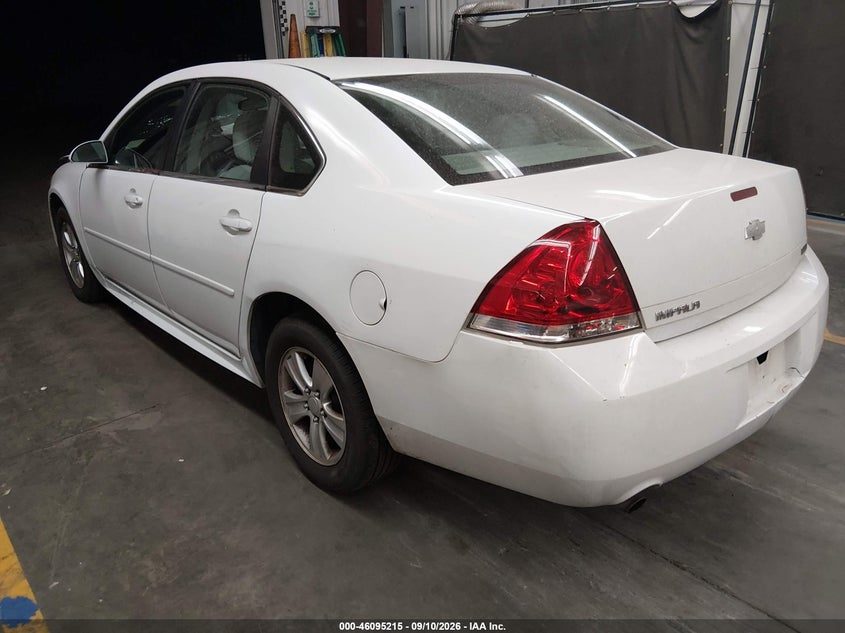 Vin: 2g1wf5e33d1264695, lot: 46594822, chevrolet impala ls 20133