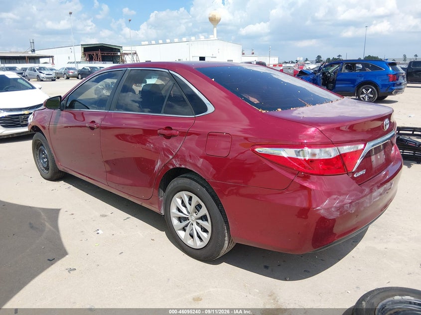 Vin: 4t1bf1fk1fu935997, lot: 46594847, toyota camry le 20153