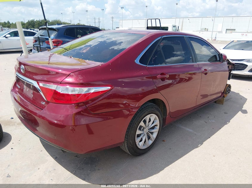Vin: 4t1bf1fk1fu935997, lot: 46594847, toyota camry le 20154