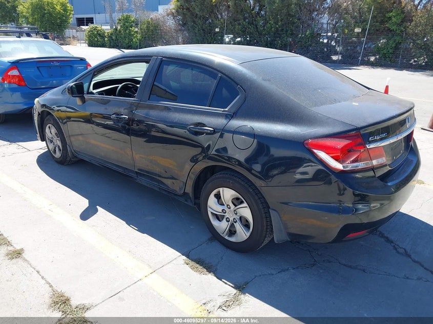Vin: 19xfb2f55ee253249, lot: 46594904, honda civic lx 20143