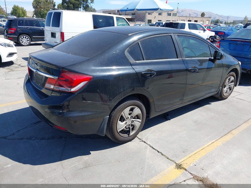 Vin: 19xfb2f55ee253249, lot: 46594904, honda civic lx 20144