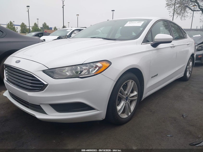 Vin: 3fa6p0lu9jr150538, lot: 46594909, ford fusion hybrid se 20182