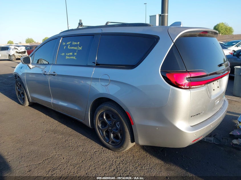 Vin: 2c4rc1s7xmr536285, lot: 46594955, chrysler pacifica hybrid limited 20213
