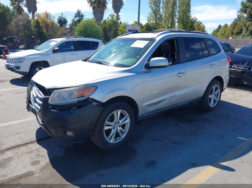 Vin: 5xyzk4ag4cg106177, lot: 46594968, hyundai santa fe limited v6 20122