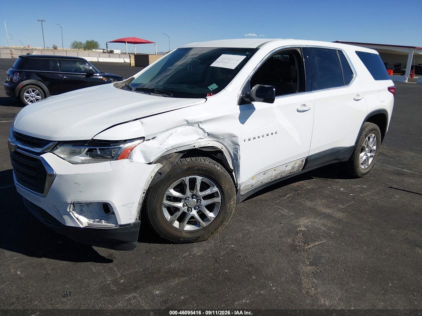 Vin: 1gnerfkw8kj181076, lot: 46595023, chevrolet traverse ls 20192