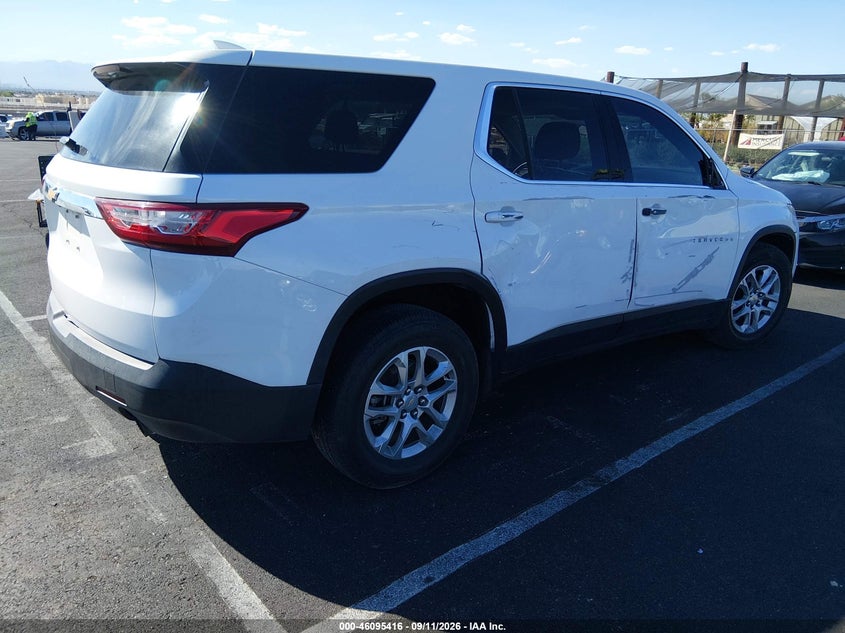 Vin: 1gnerfkw8kj181076, lot: 46595023, chevrolet traverse ls 20194