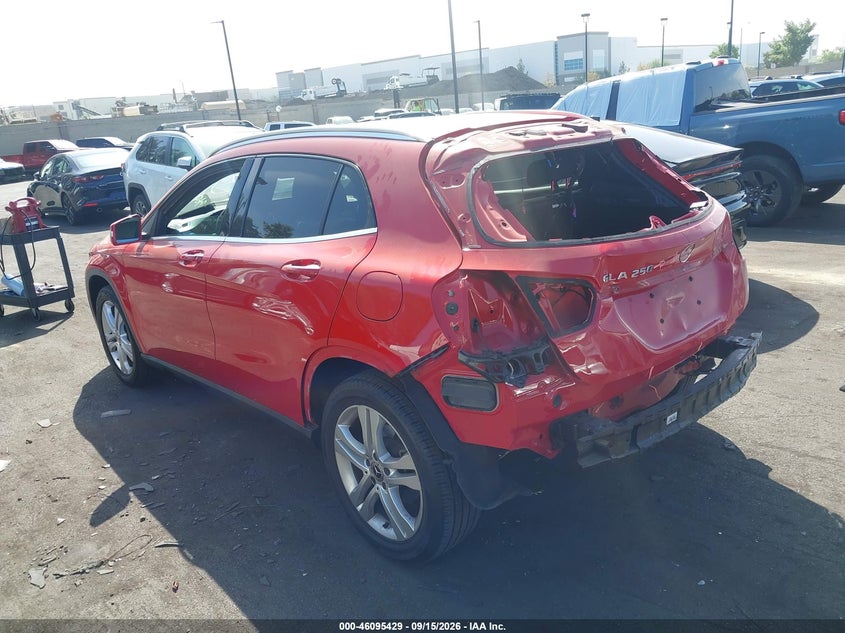 Vin: wdctg4eb6lu028452, lot: 46595036, mercedes-benz gla 250 20203