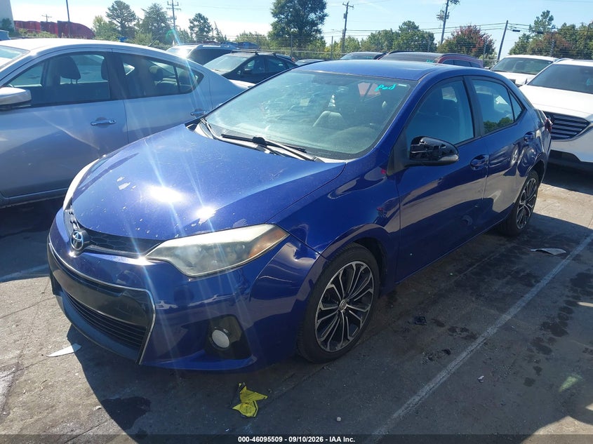 2015 Toyota Corolla, Обычный износ, IAAI, VIN 2T1BURHE9FC234928 — фото 2