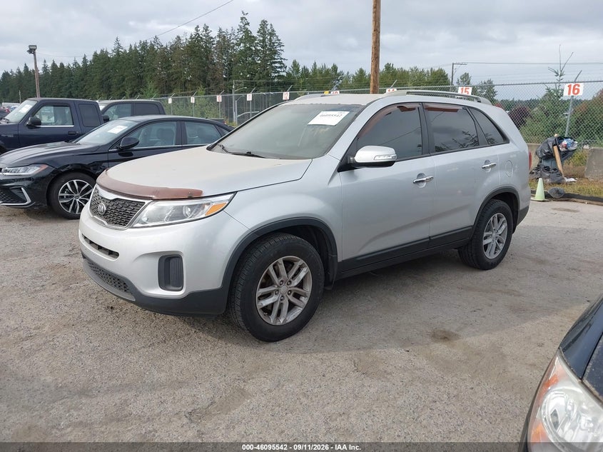 Vin: 5xykt4a79fg576787, lot: 46595149, kia sorento lx v6 20152