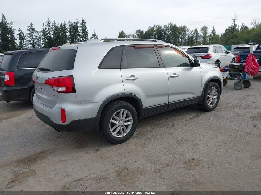 Vin: 5xykt4a79fg576787, lot: 46595149, kia sorento lx v6 20154
