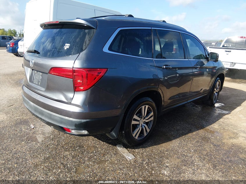 Vin: 5fnyf5h76gb038635, lot: 46595179, honda pilot ex-l 20164