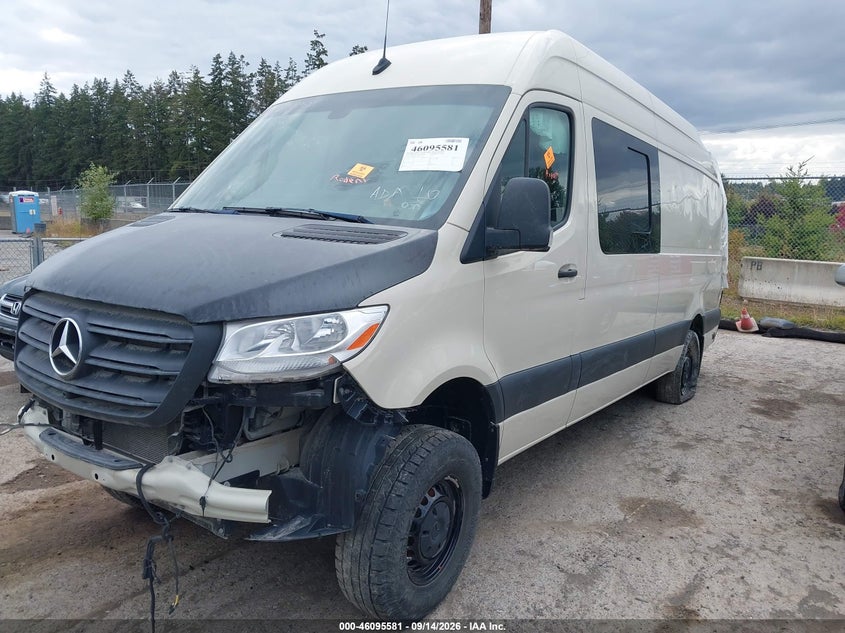 Vin: w1w4ncvy3pt153309, lot: 46595188, mercedes-benz sprinter 2500 high roof 4-cyl diesel ho 20232