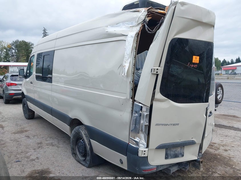 Vin: w1w4ncvy3pt153309, lot: 46595188, mercedes-benz sprinter 2500 high roof 4-cyl diesel ho 20233