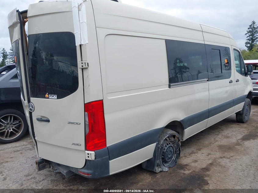 Vin: w1w4ncvy3pt153309, lot: 46595188, mercedes-benz sprinter 2500 high roof 4-cyl diesel ho 20234