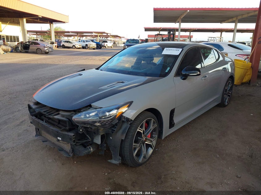 Vin: knae45lc9j6019543, lot: 46595195, kia stinger gt1 20182