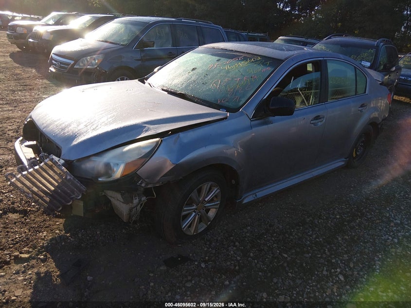 2010 Subaru Legacy, Front & Rear, IAAI, VIN 4S3BMBE69A3230271 — photo 2