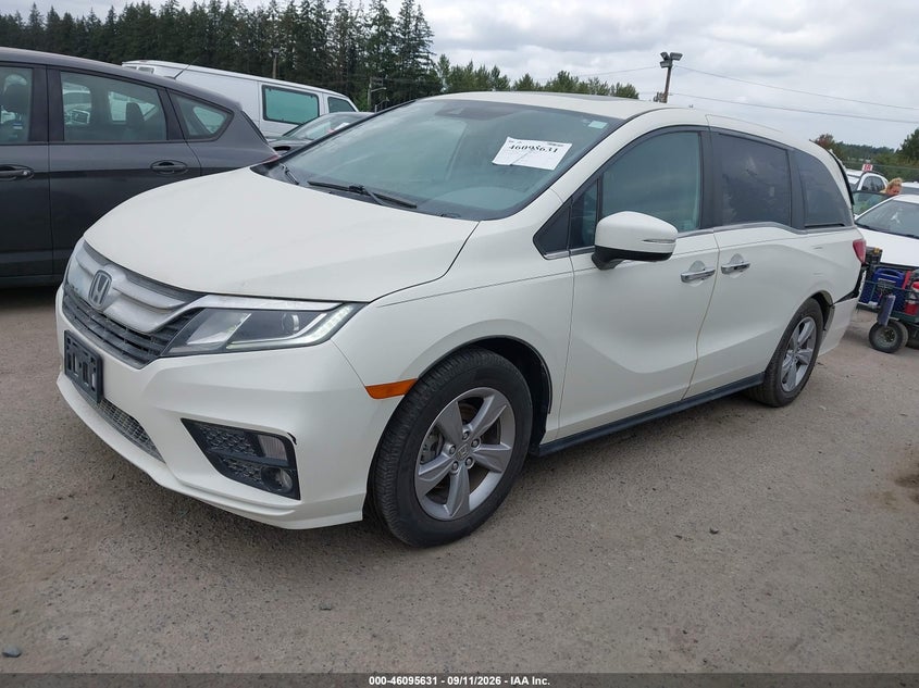 Vin: 5fnrl6h71kb028820, lot: 46595238, honda odyssey ex-l 20192